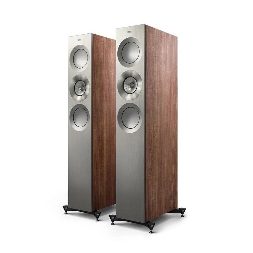 KEF Reference 3 Meta - Barevné varianty: walnut satin / silver