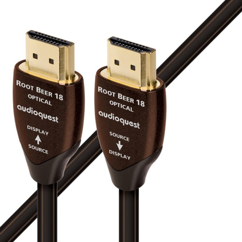 Audioquest Root Beer18  optický HDMI kabel - Délka kabelu: 15 m