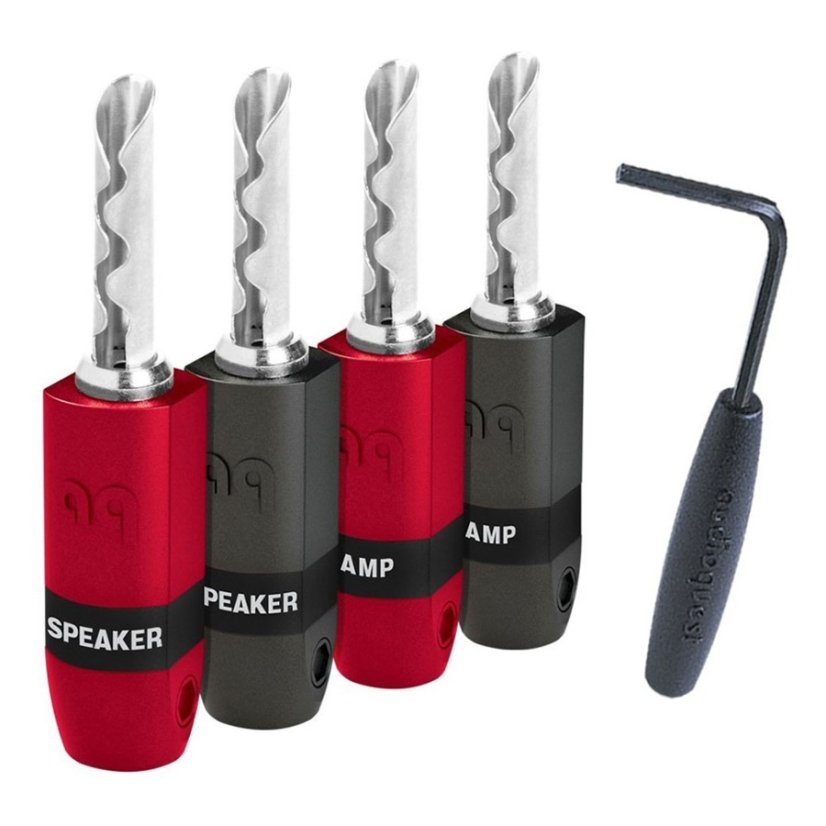 Audioquest SureGrip 300 BFA Silver Banana (set 4 ks) - Barevné varianty: Silver