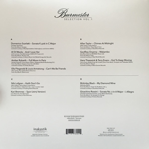 Burmester vol 1 LP b